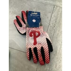 Wincraft Philadelphia Phillies Two Tone Red/White Stripes Sport Utility Gloves